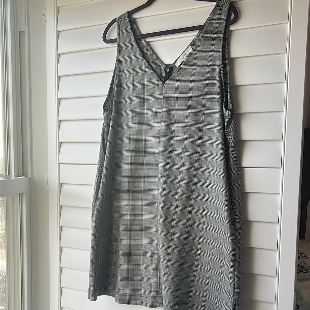 Plaid LOFT Sleeveless Dress